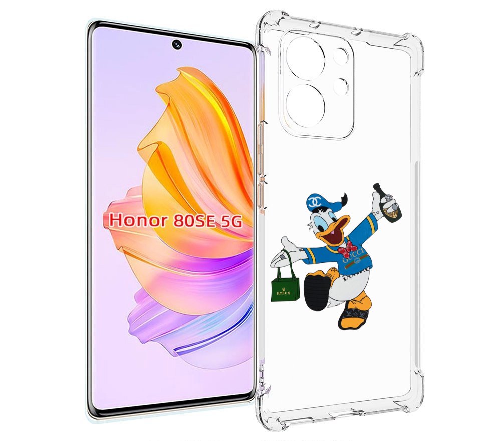 

Чехол MyPads модный-дональд-дак для Honor 80 SE, Прозрачный, Tocco