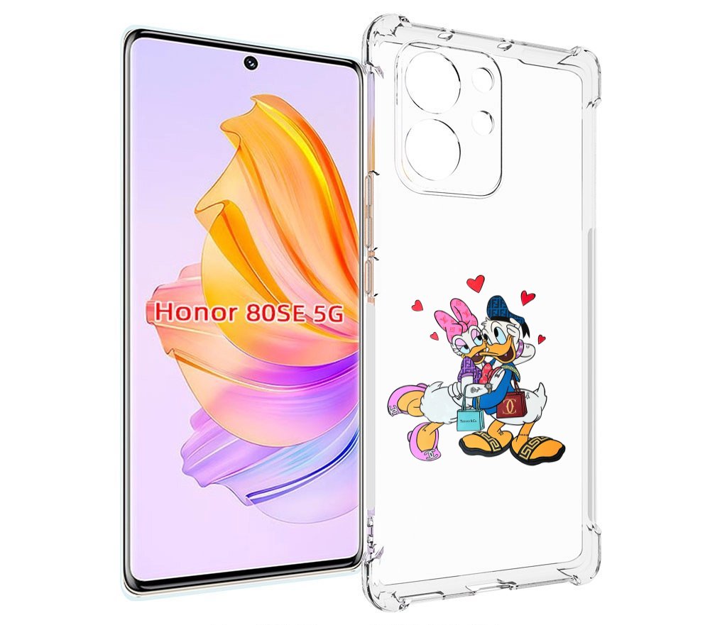 

Чехол MyPads модные-влюбленные-утки для Honor 80 SE, Прозрачный, Tocco