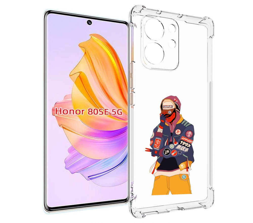 

Чехол MyPads модник для Honor 80 SE, Прозрачный, Tocco