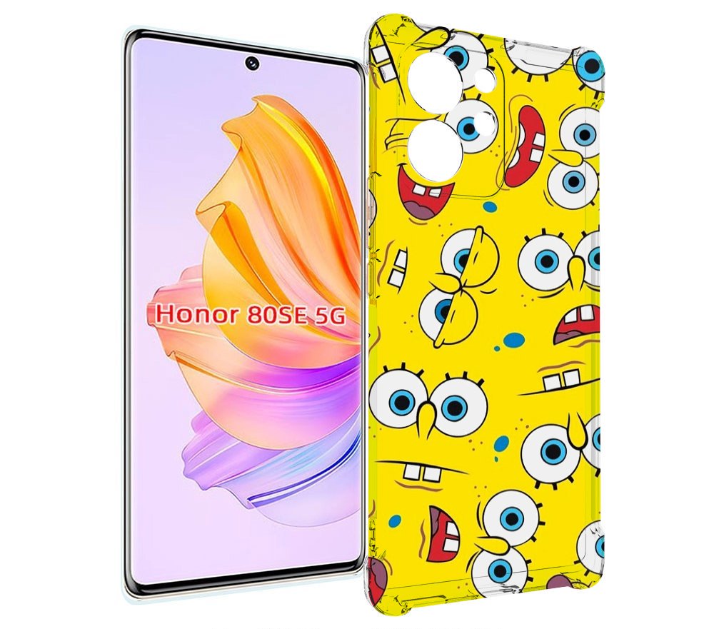 

Чехол MyPads много-спанч-боба для Honor 80 SE, Прозрачный, Tocco