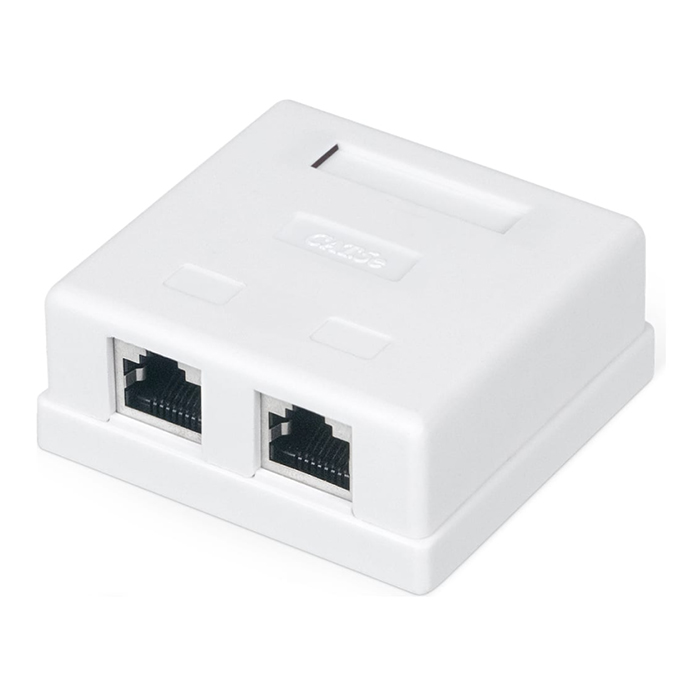 Розетка компьютерная RJ-45 WR-WS-8P8C-C5E-SH-2 кат. 5e экранир. двойная внешняя Dual IDC б
