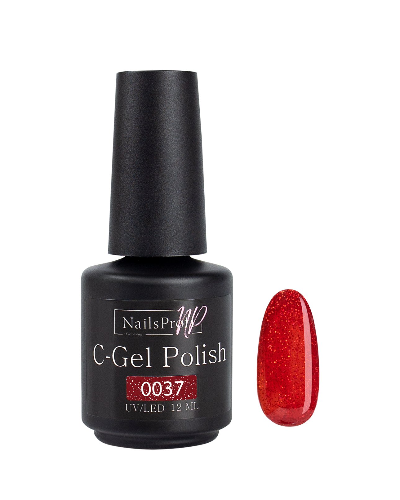 фото Гель лак nailsprofi для ногтей, маникюра, педикюра / c-gel polish-s 0037 - 12 мл