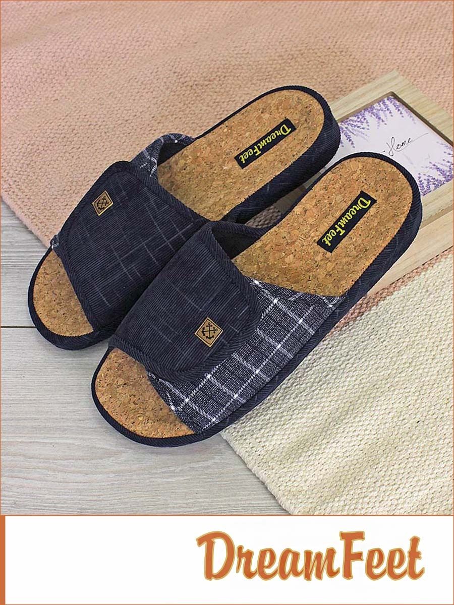

Тапочки мужские Dream feet SDR-13M синие 41 RU, Синий, SDR-13M