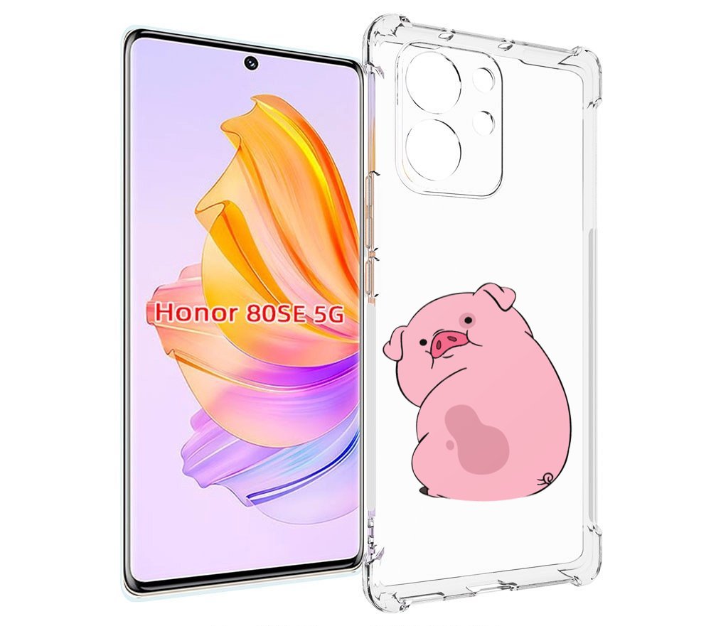

Чехол MyPads милый-поросенок детский для Honor 80 SE, Прозрачный, Tocco