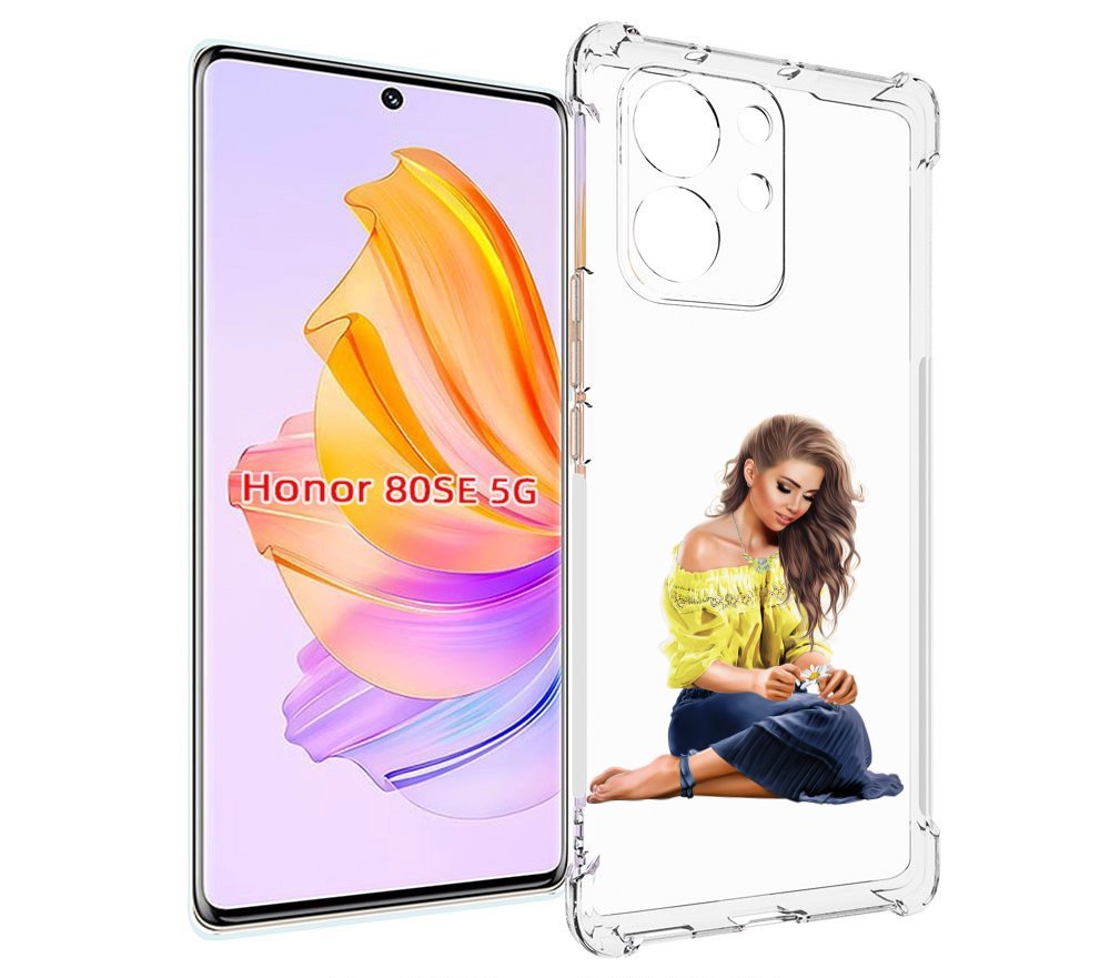

Чехол MyPads миленькая-девочка женский для Honor 80 SE, Прозрачный, Tocco