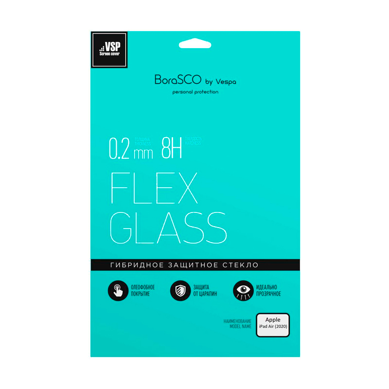 

Защитное стекло BORASCO Hybrid Glass для Apple iPad Air 2020 10.9