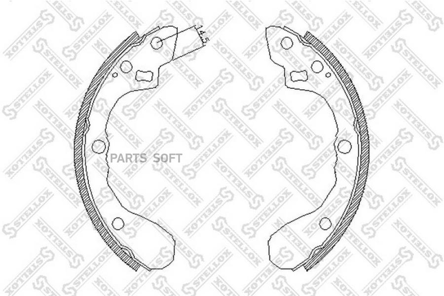 

Тормозные колодки Stellox 071101SX