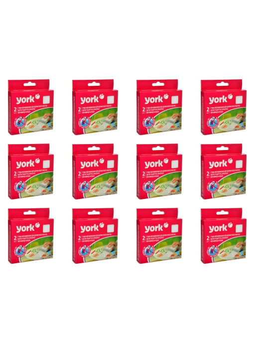 

YORK Губка меламиновая для деликатной очистки, 2 штуки, 12 упаковок