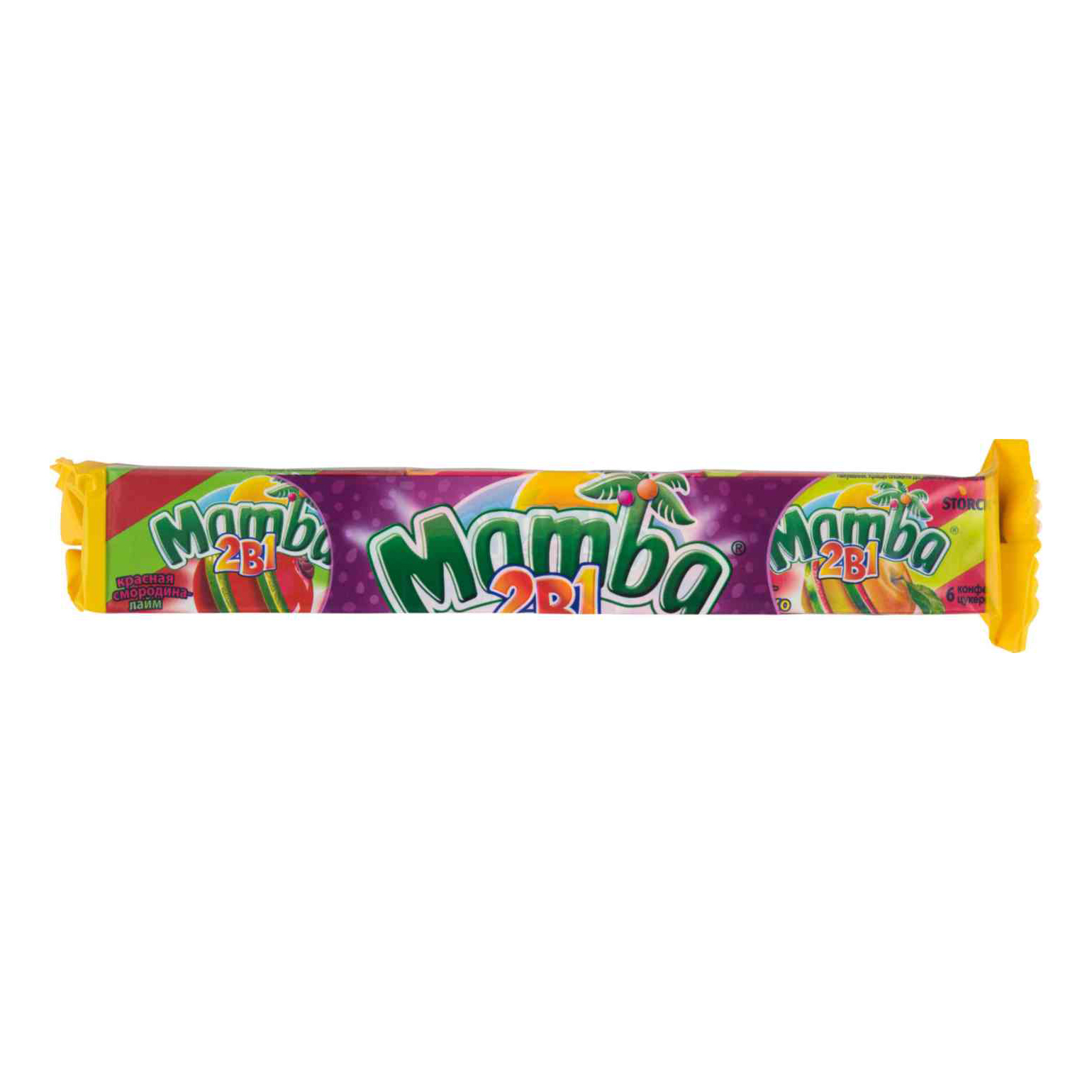 Жевательные конфеты Mamba 2 в 1 79,5 г