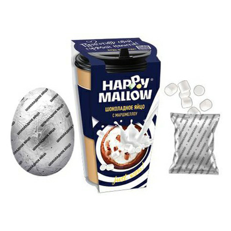 

Шоколадное яйцо Happy Mallow с маршмеллоу 70 г