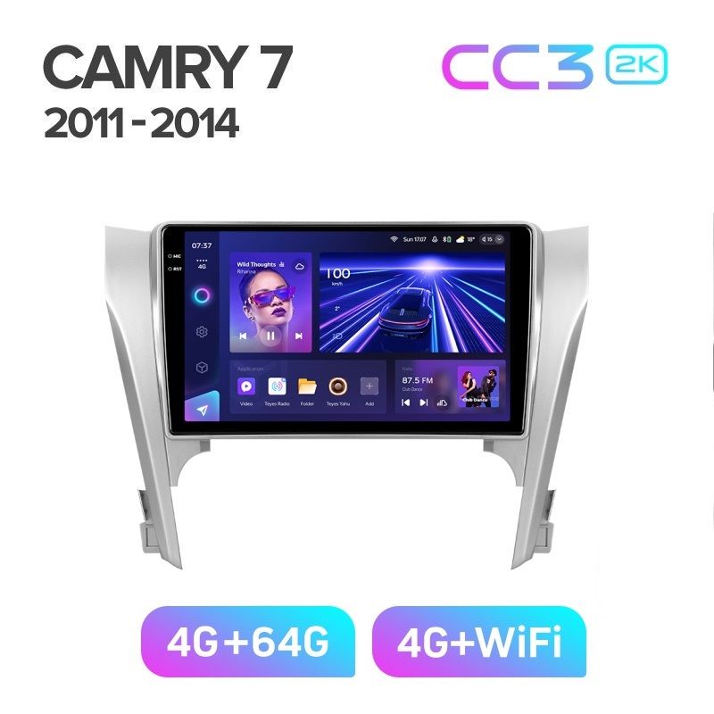 Магнитола TEYES TOYOTA CAMRY 50 2011 - 2014 г CC3 2K 464ГБ 3789000₽