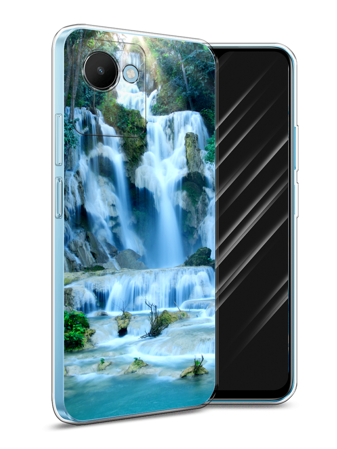 

Чехол Awog на Realme C30S 4G "Водопад 8", Голубой;зеленый, 2511650-4