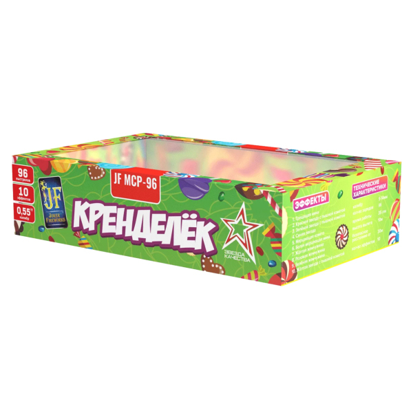 

Батарея Салютов Joker Fireworks JF MCP-96 96 залпов, прямой