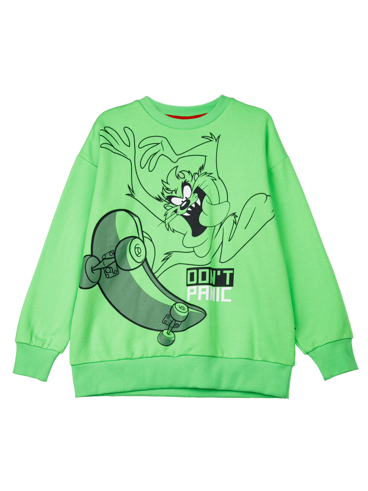 Детский свитшот PlayToday 12431001, цвет зеленого, размер 176.