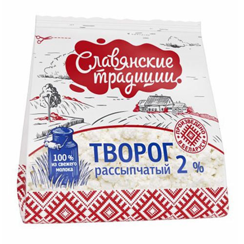 

Творог рассыпчатый Славянские традиции 2% 350 г