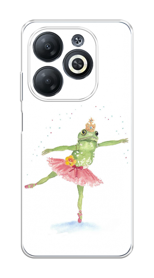 

Чехол на Infinix Smart 8 "Лягушка-балерина", Зеленый, 3105150-1