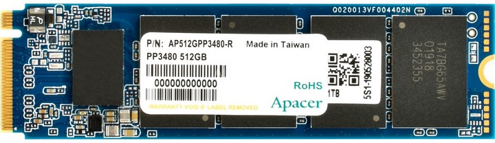 

SSD диск Apacer P3480 512ГБ (AP512GPP3480-R), P3480