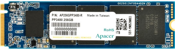 фото Ssd диск apacer pp3480 256гб (ap256gpp3480-r)