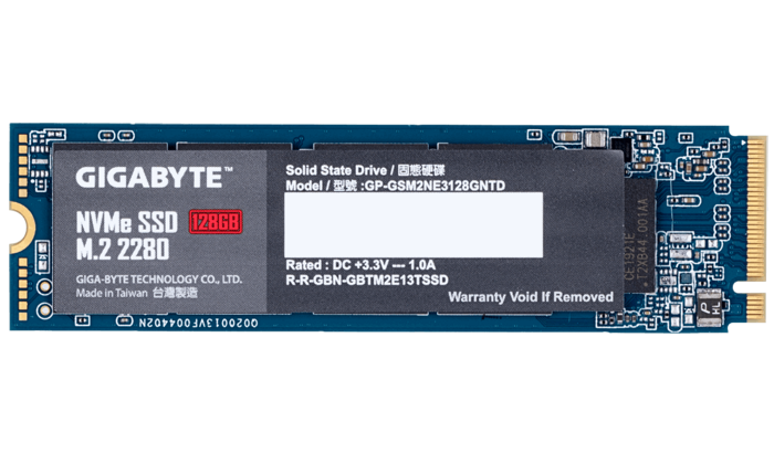 SSD накопитель GIGABYTE GP-GSM2NE3128GNTD M.2 2280 128 ГБ