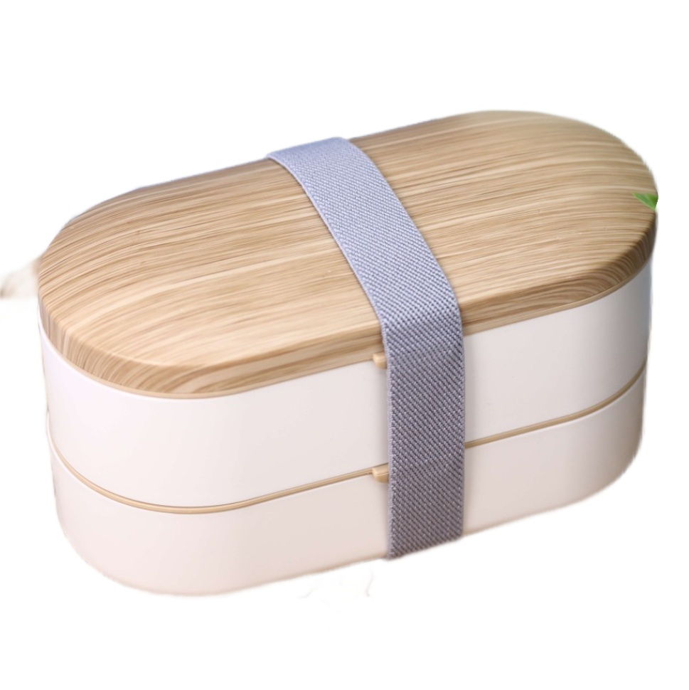 

Ланчбокс Wood N923-6-01 белый ложка+вилка, Wood