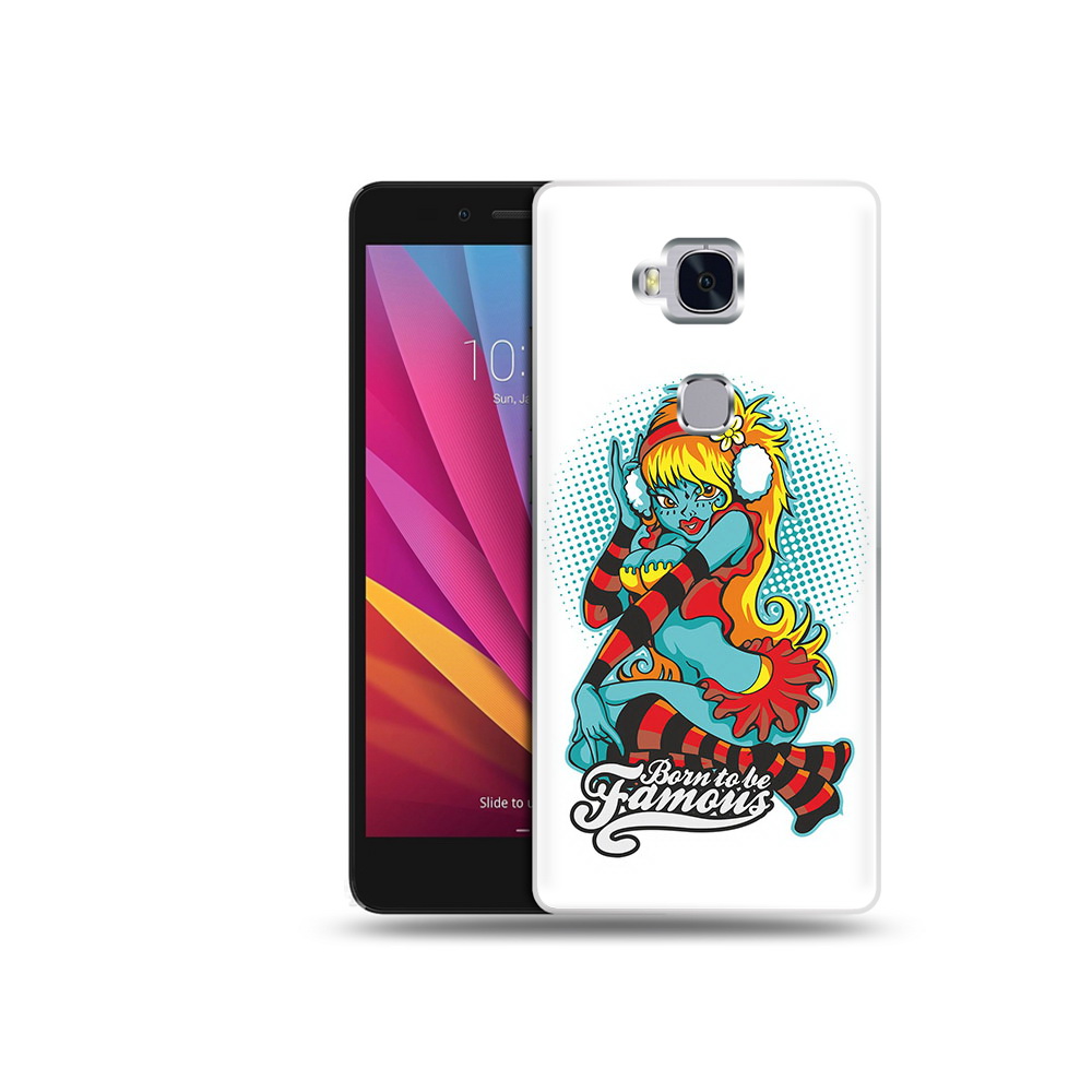 

Чехол MyPads Tocco для Honor 5X нарисованная девушка в наушниках (PT24996.45.498), Прозрачный, Tocco