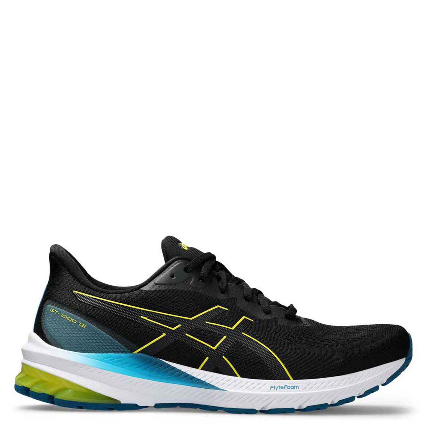 

Спортивные кроссовки мужские Asics Gt-1000 12 черные 8.5 US, Черный, Gt-1000 12