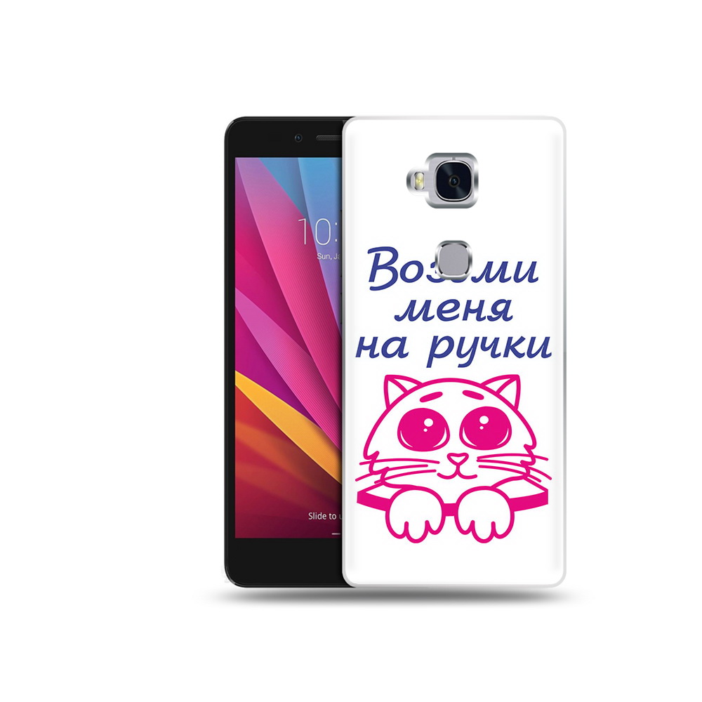

Чехол MyPads Tocco для Honor 5X мяу (PT24996.45.491), Прозрачный, Tocco