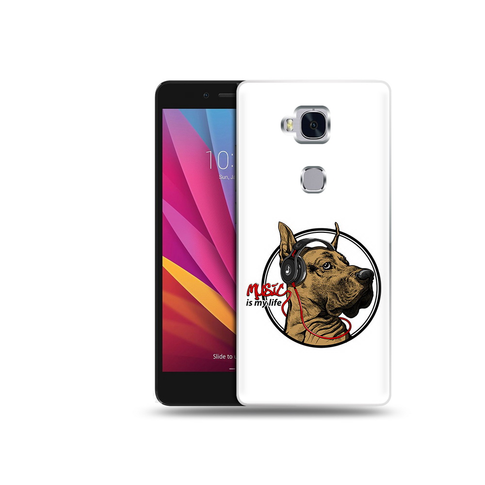 

Чехол MyPads Tocco для Honor 5X музыкальная собака (PT24996.45.490), Прозрачный, Tocco