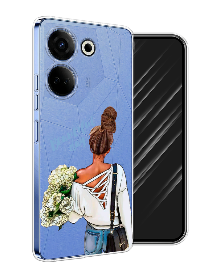 

Чехол Awog на Tecno Camon 20 "Beautiful day vector", Коричневый;белый;зеленый