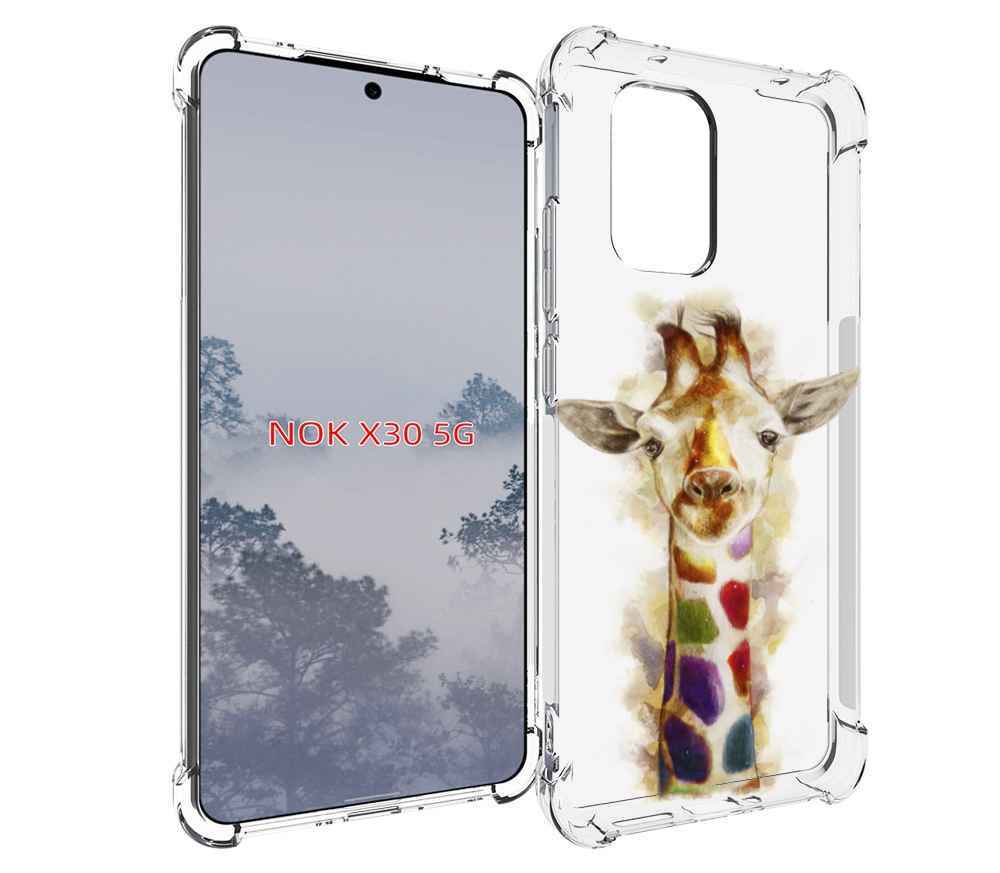 

Чехол MyPads Красочный жираф для Nokia X30 5G, Tocco