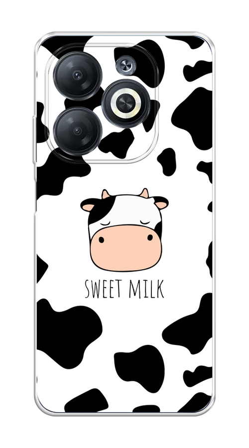 

Чехол на Infinix Smart 8 "Sweet milk", Розовый;белый;черный, 3105150-1