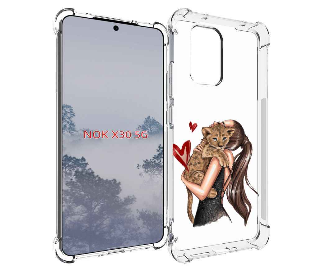 

Чехол MyPads Кошачья-любовь для Nokia X30 5G, Tocco
