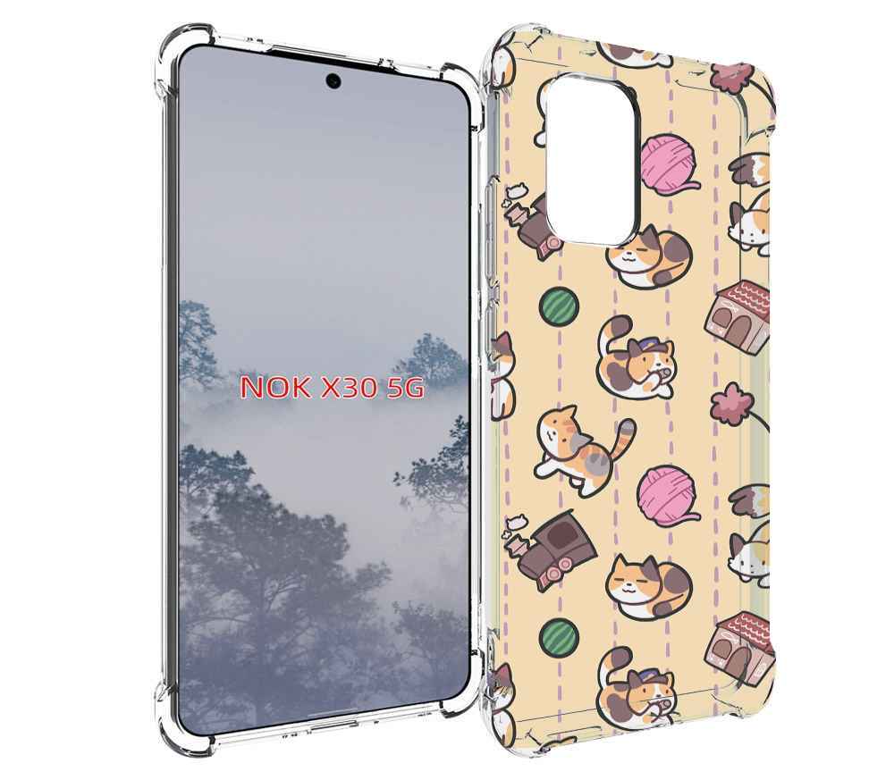 

Чехол MyPads Котики-клубочки для Nokia X30 5G, Tocco