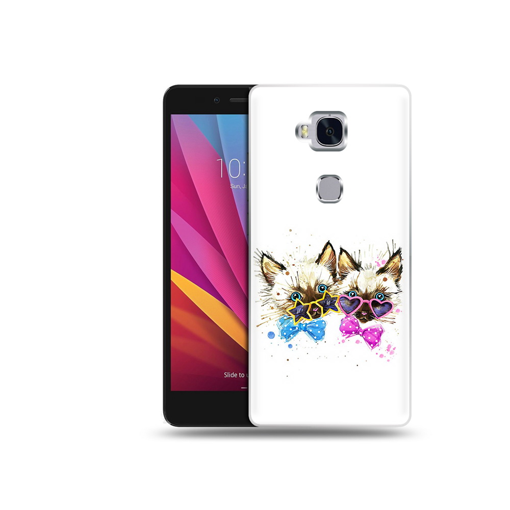 

Чехол MyPads Tocco для Honor 5X милые котята (PT24996.45.474), Прозрачный, Tocco