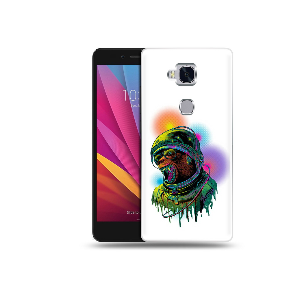 

Чехол MyPads Tocco для Honor 5X медведь космонавт (PT24996.45.466), Прозрачный, Tocco