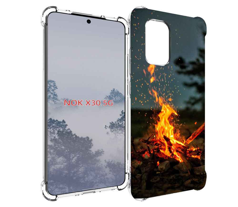 

Чехол MyPads Костер-ночное-небо для Nokia X30 5G, Tocco