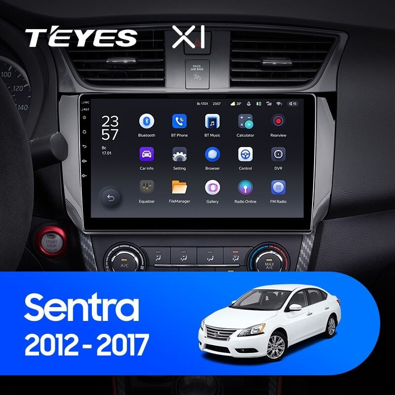 Штатная магнитола Teyes X1 4G 232 Nissan Sentra B17 2012-2017 2560000₽