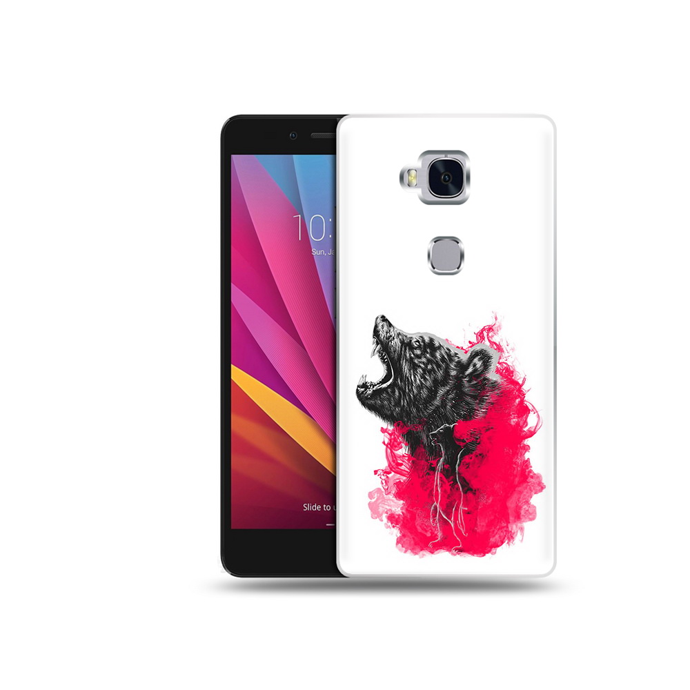 

Чехол MyPads Tocco для Honor 5X медведь в дымке (PT24996.45.463), Прозрачный, Tocco