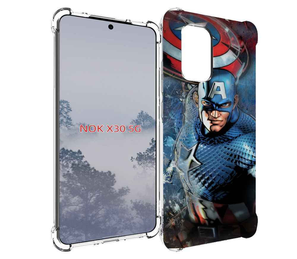 

Чехол MyPads Комикс-капитан-Америка для Nokia X30 5G, Tocco
