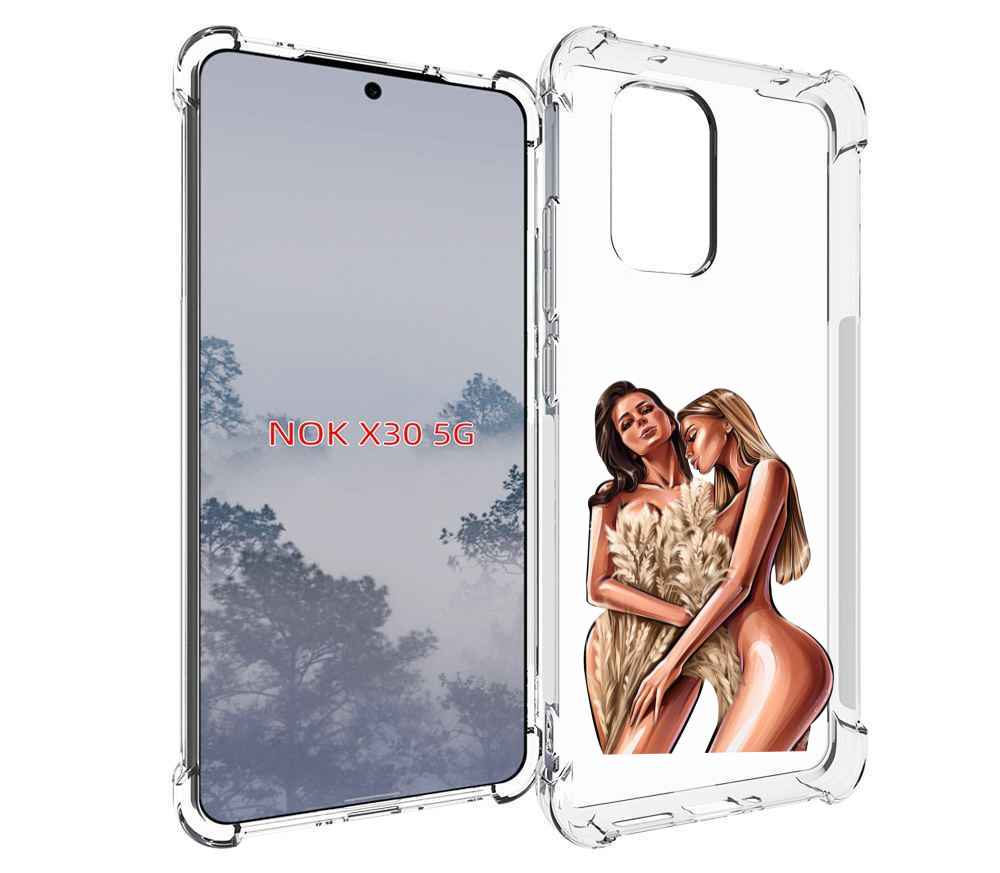 

Чехол MyPads Иллюстрированные-девушки женский для Nokia X30 5G, Tocco