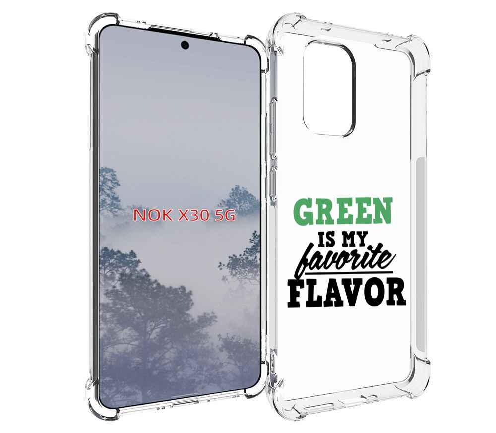 

Чехол MyPads Зеленый-фаворит для Nokia X30 5G, Tocco