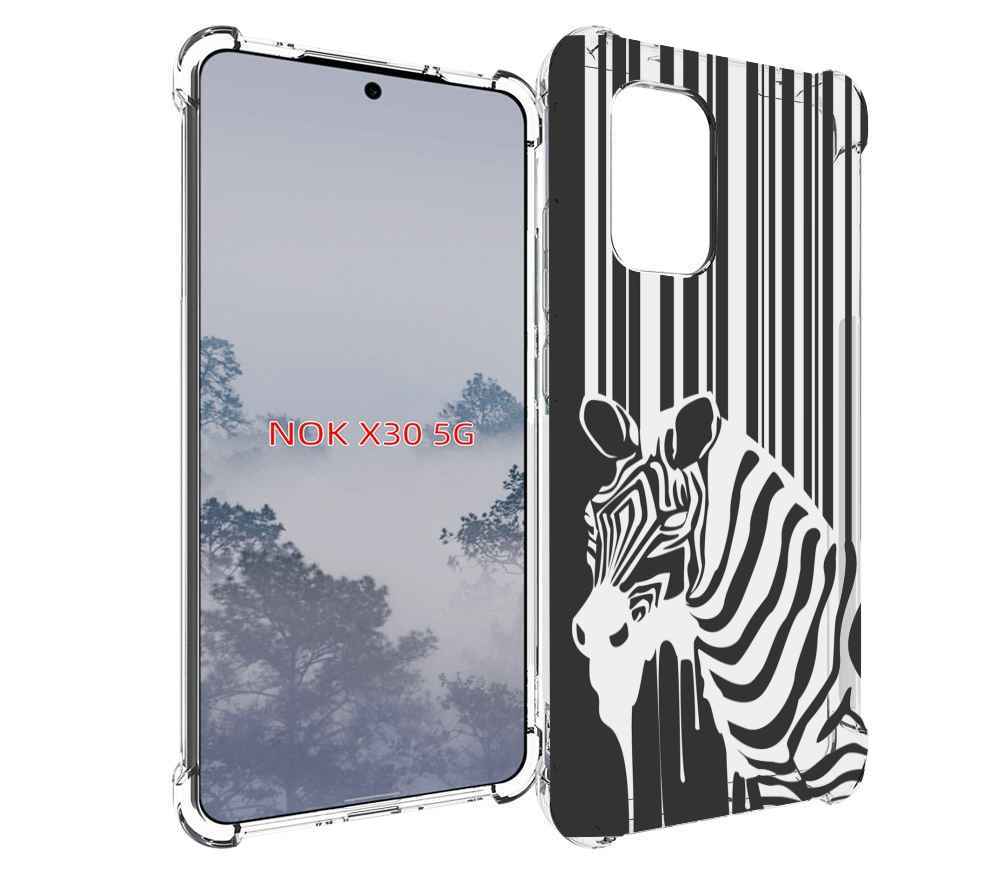 

Чехол MyPads Зебра для Nokia X30 5G, Tocco