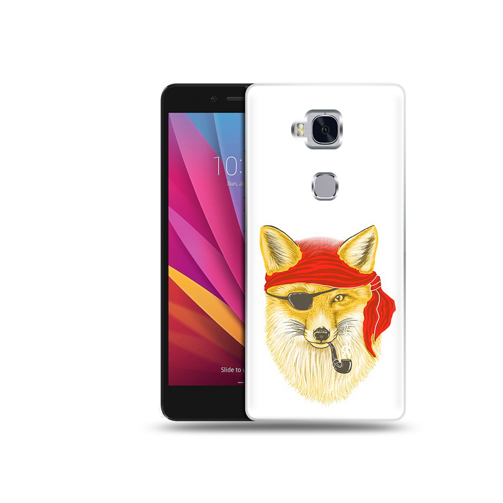 

Чехол MyPads Tocco для Honor 5X лиса-пират (PT24996.45.440), Прозрачный, Tocco