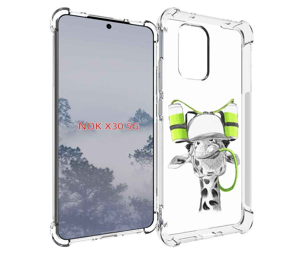 

Чехол MyPads Жираф для Nokia X30 5G, Tocco