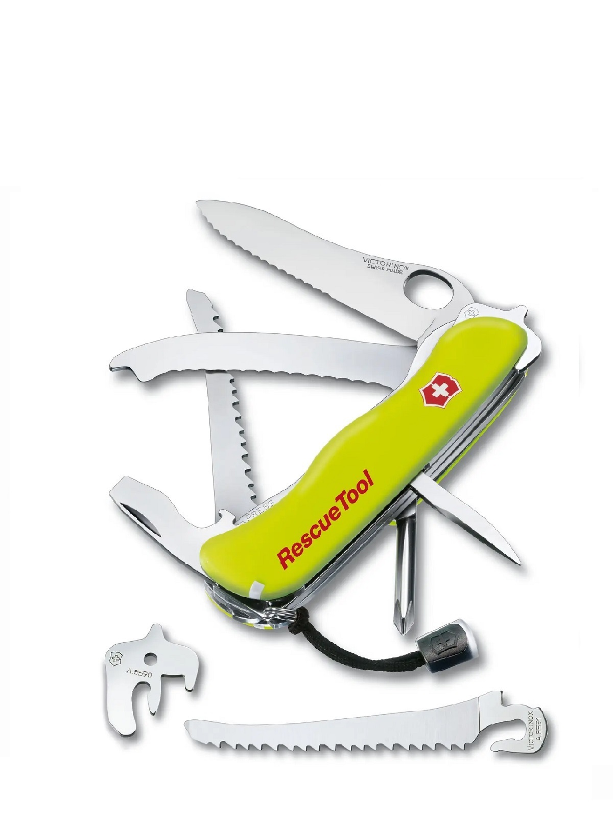 

Складной нож Victorinox Rescue Tool, 0.8623.MWN, 111 мм, 14 функций зеленый