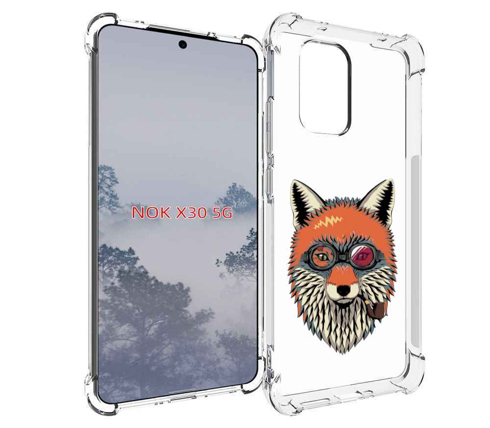

Чехол MyPads Деловой лис для Nokia X30 5G, Tocco