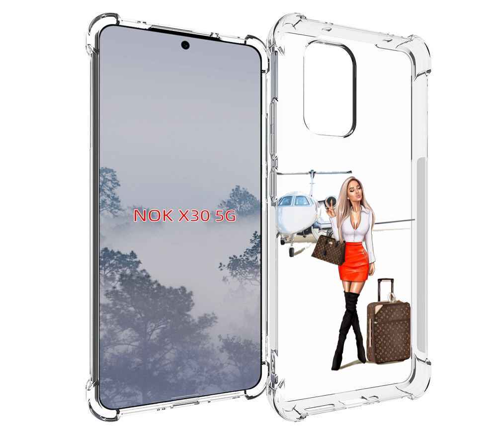 

Чехол MyPads Деловая-девушка женский для Nokia X30 5G, Tocco