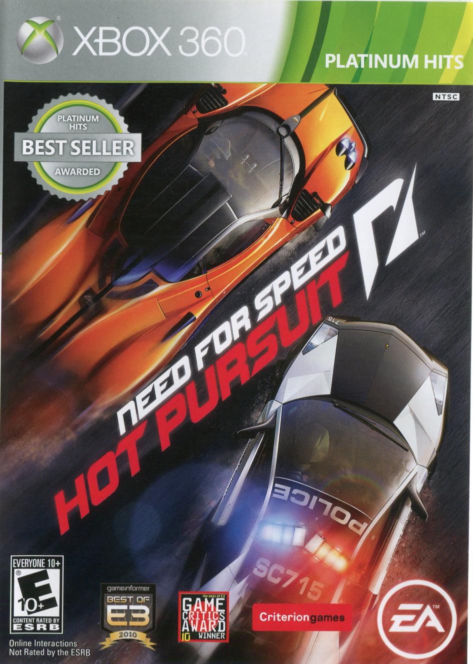 Игра Need for Speed Hot Pursuit (Xbox 360, полностью на иностранном языке)