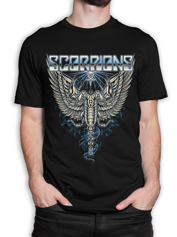 фото Футболка мужская design heroes группа scorpions черная xs