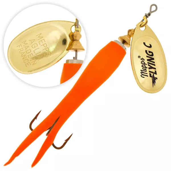 

Блесна Mepps Aglia Flying OR/ORANGE 15гр., Золотистый;оранжевый, Aglia Flying